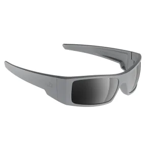 H2Optix Waders Sunglasses Matt Grey, Grey Silver Flash Mirror Lens Cat.3 - AntiSalt Coating with Floatable Cord - P/N H2014