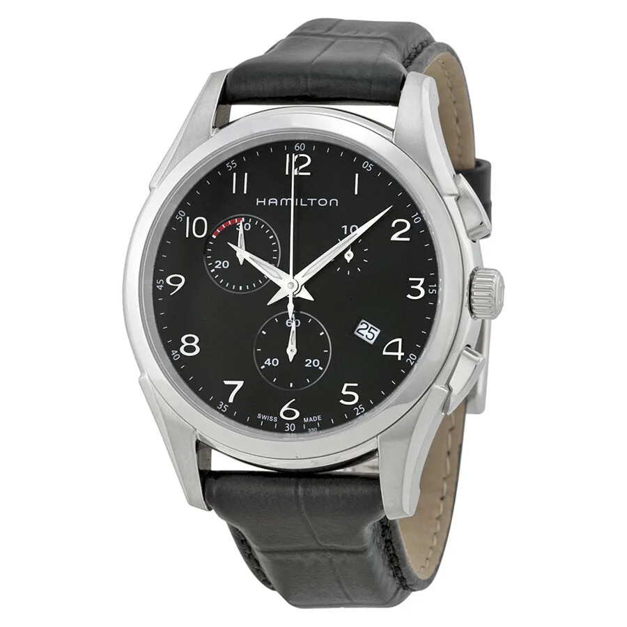 Hamilton Jazzmaster Thinline Chronograph Black Dial Men's Watch H38612733