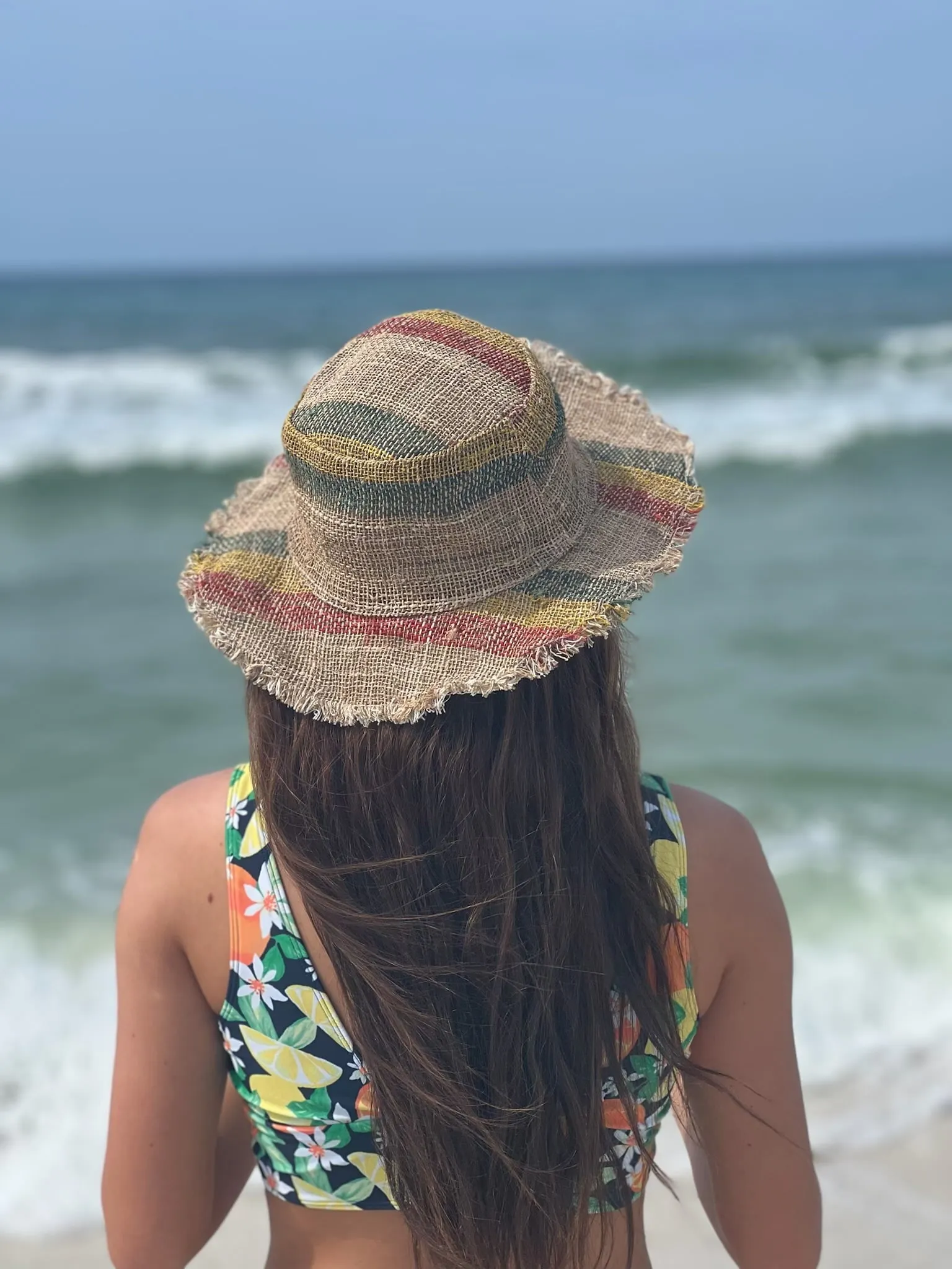 Hemp Sun Hat - Rasta