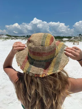 Hemp Sun Hat - Rasta