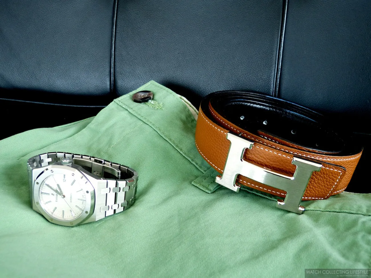 HERMES CONSTANCE  32 H BUCKLE REVERSIBLE BELT