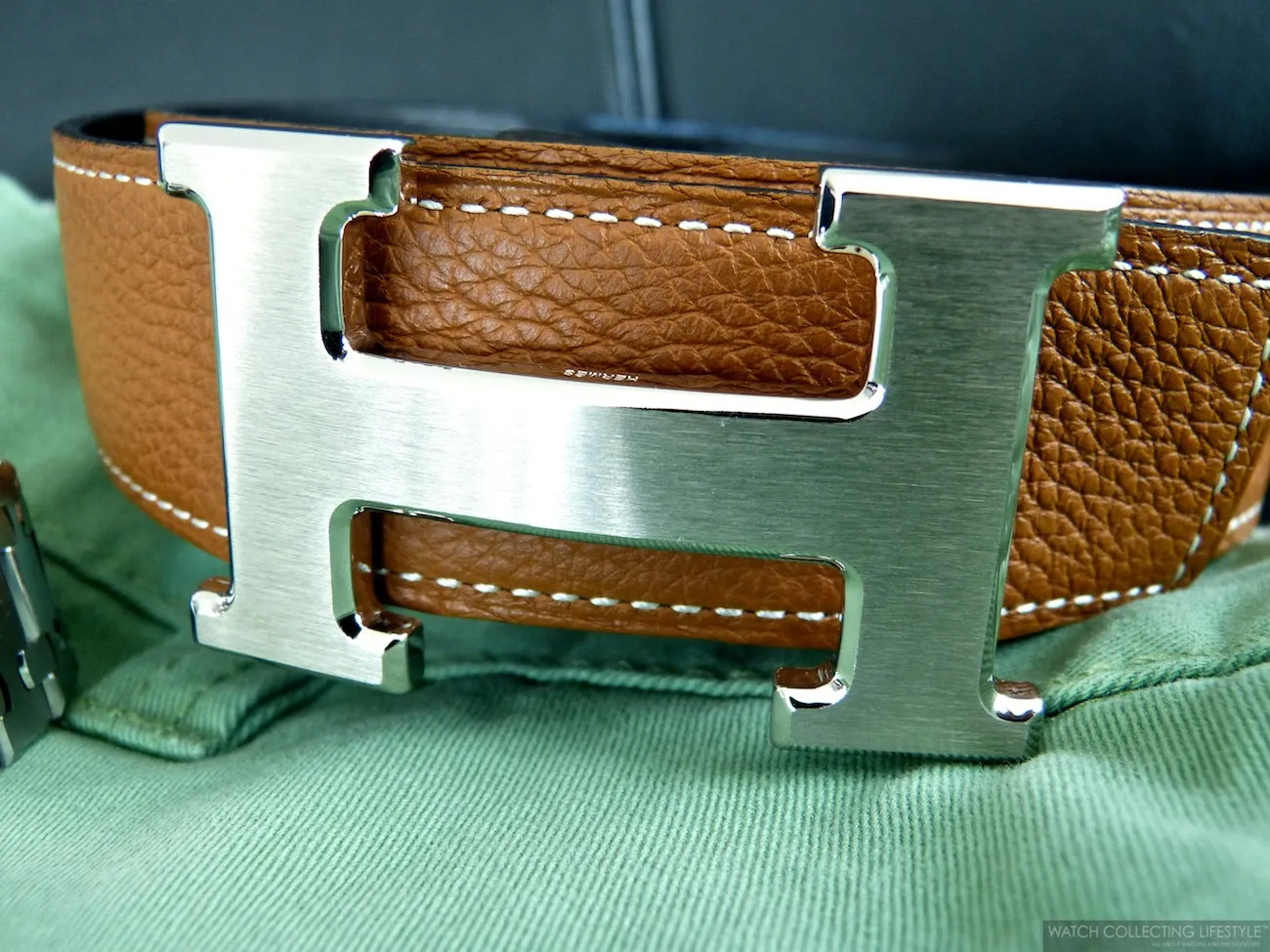 HERMES CONSTANCE  32 H BUCKLE REVERSIBLE BELT
