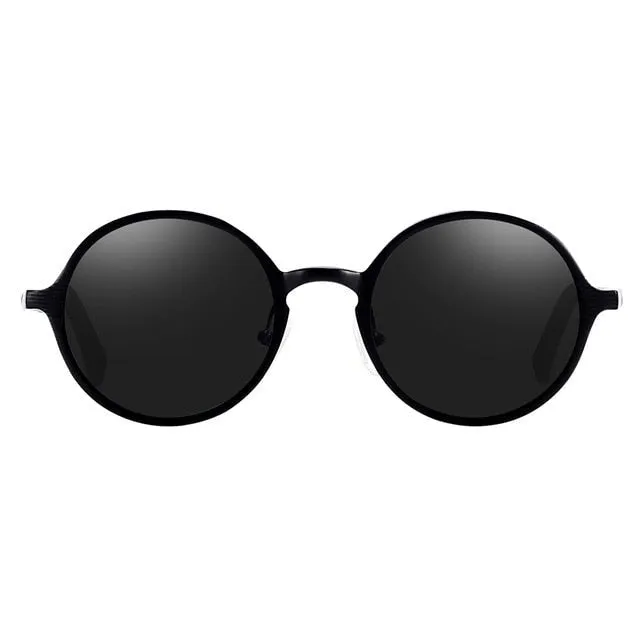Hot Black Goggle Male Round Sunglasses Luxury Brand Men Glasses Retro Vintage Women Sun Glasses UV400 Eyewear