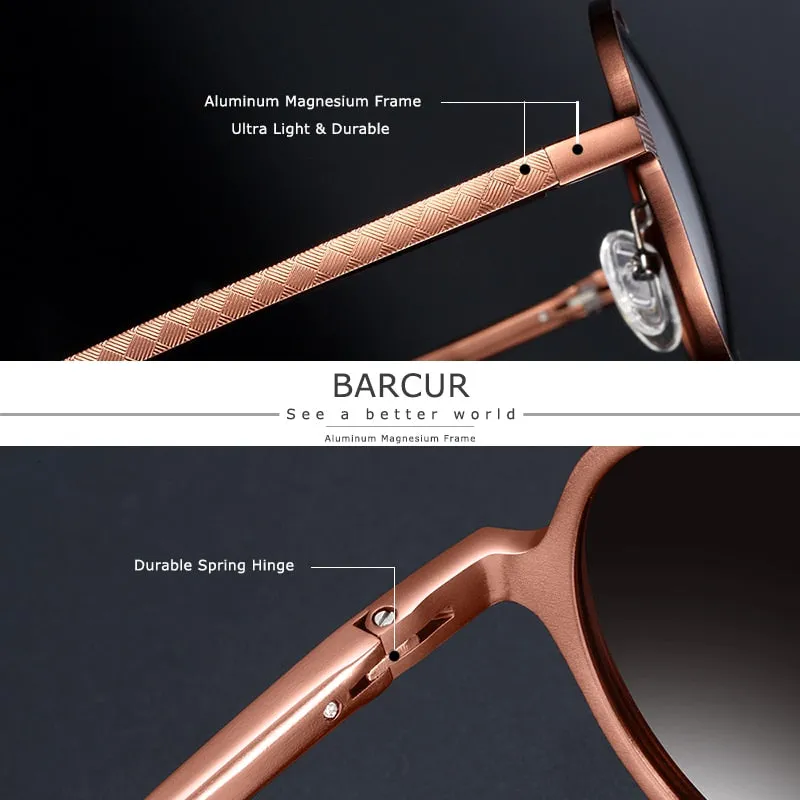Hot Black Goggle Male Round Sunglasses Luxury Brand Men Glasses Retro Vintage Women Sun Glasses UV400 Eyewear