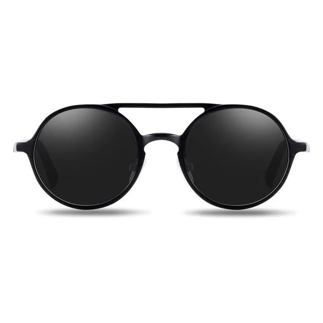 Hot Black Goggle Male Round Sunglasses Luxury Brand Men Glasses Retro Vintage Women Sun Glasses UV400 Eyewear