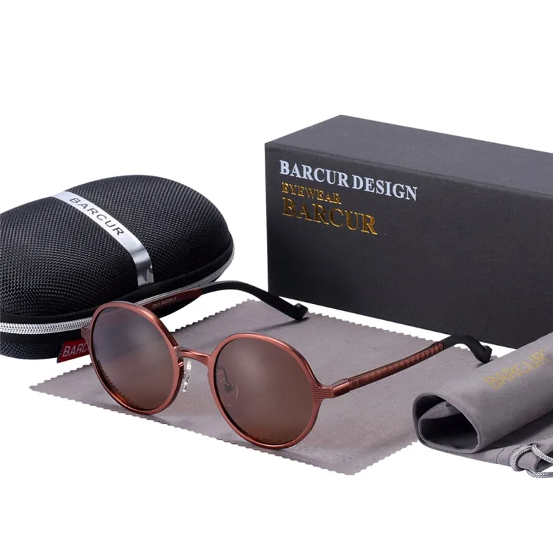 Hot Black Goggle Male Round Sunglasses Luxury Brand Men Glasses Retro Vintage Women Sun Glasses UV400 Eyewear