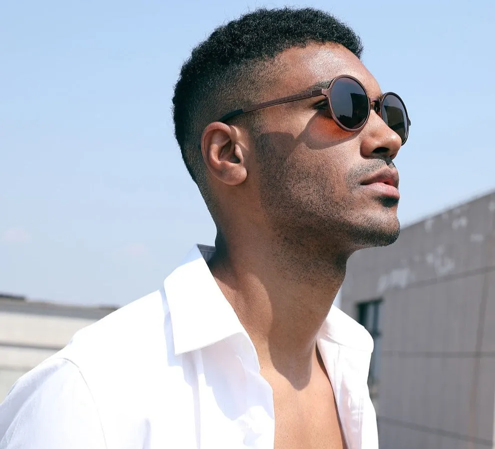 Hot Black Goggle Male Round Sunglasses Luxury Brand Men Glasses Retro Vintage Women Sun Glasses UV400 Eyewear