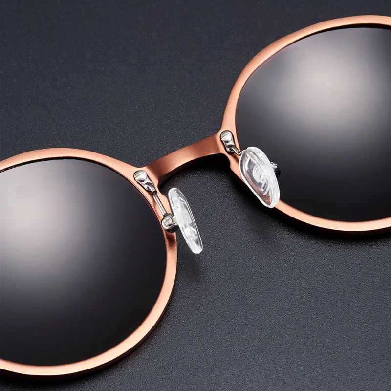Hot Black Goggle Male Round Sunglasses Luxury Brand Men Glasses Retro Vintage Women Sun Glasses UV400 Eyewear