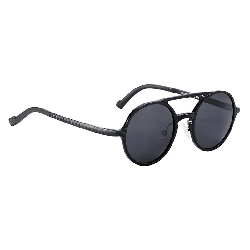 Hot Black Goggle Male Round Sunglasses Luxury Brand Men Glasses Retro Vintage Women Sun Glasses UV400 Eyewear
