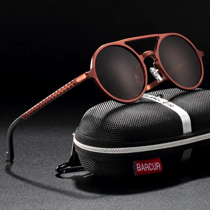 Hot Black Goggle Male Round Sunglasses Luxury Brand Men Glasses Retro Vintage Women Sun Glasses UV400 Eyewear