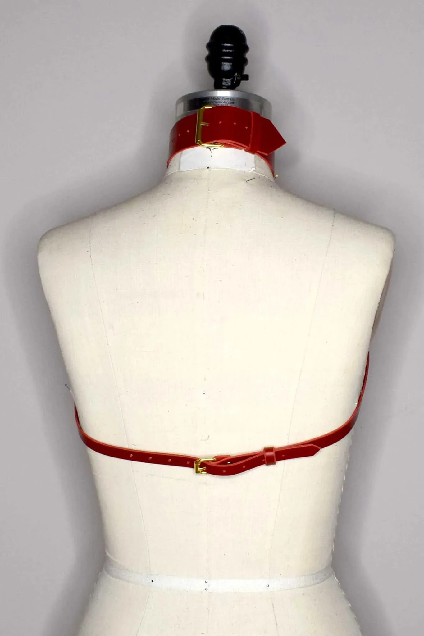 Inanna Wide Leather Collar Harness