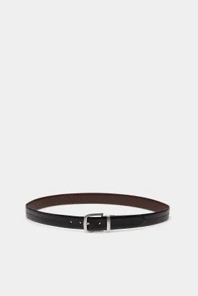 Invisible leather belt