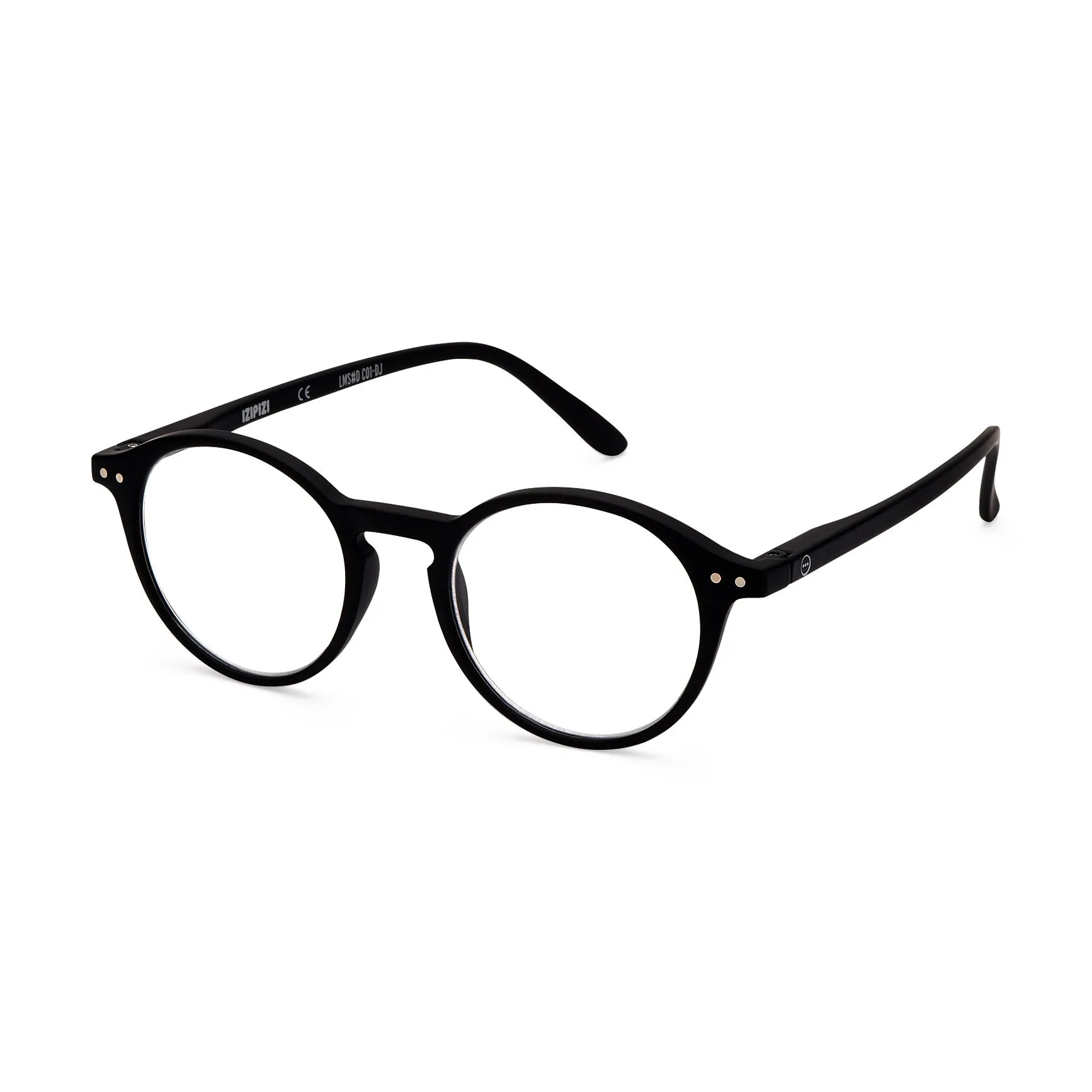 IZIPIZI Round Reading Glasses #D - Black