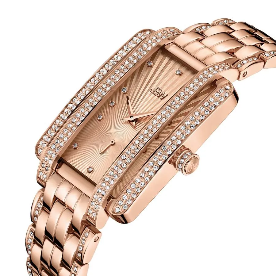 JBW Mink Rose Dial 18kt Rose Gold-plated Ladies Watch J6358C