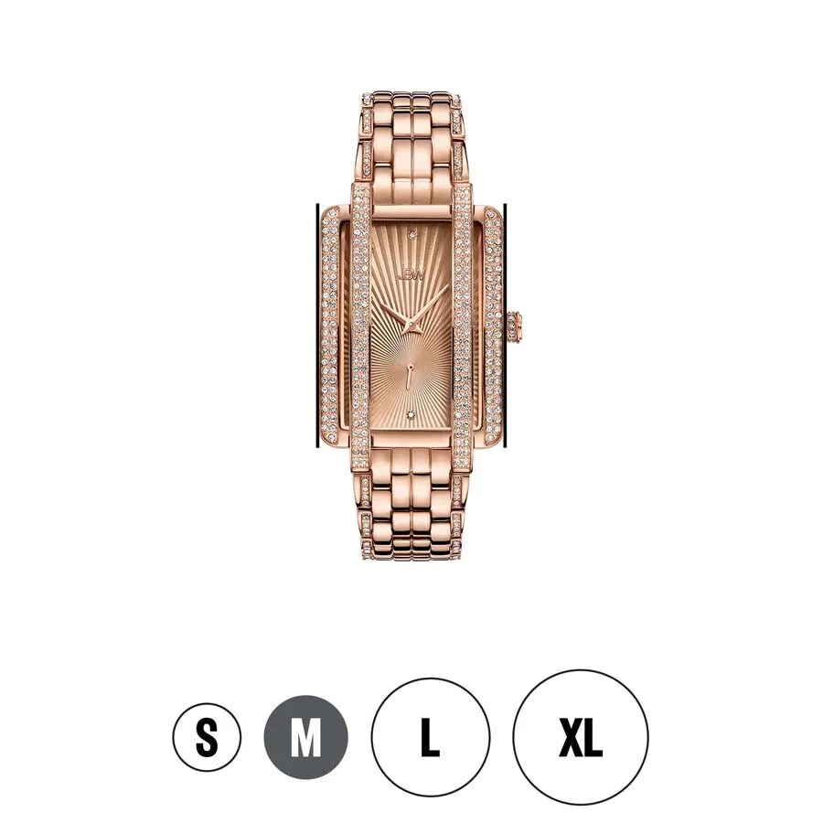 JBW Mink Rose Dial 18kt Rose Gold-plated Ladies Watch J6358C