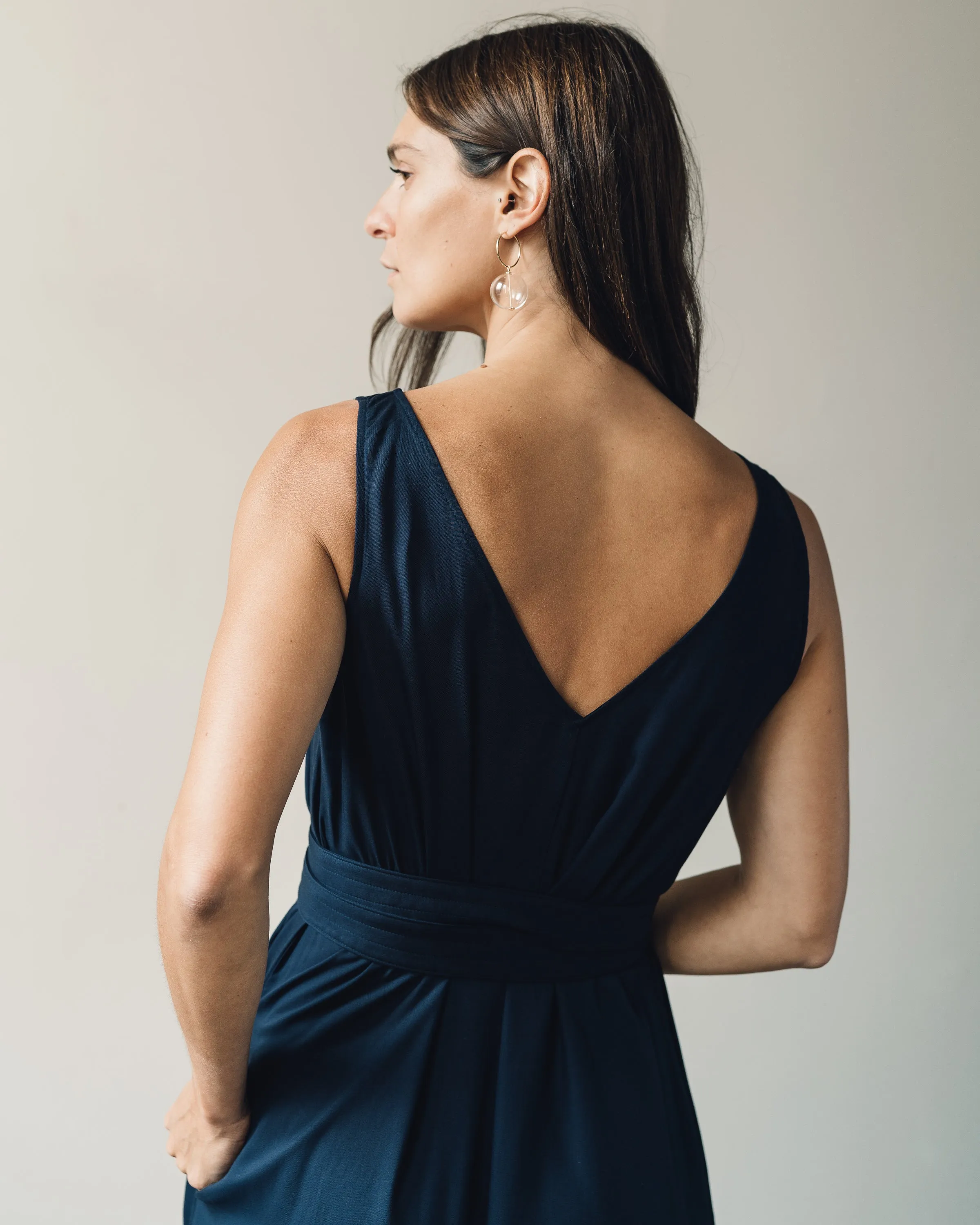 Jesse Kamm Palma Dress, Navy