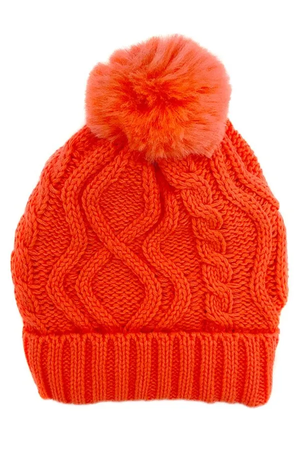 Knitted Pom Beanie