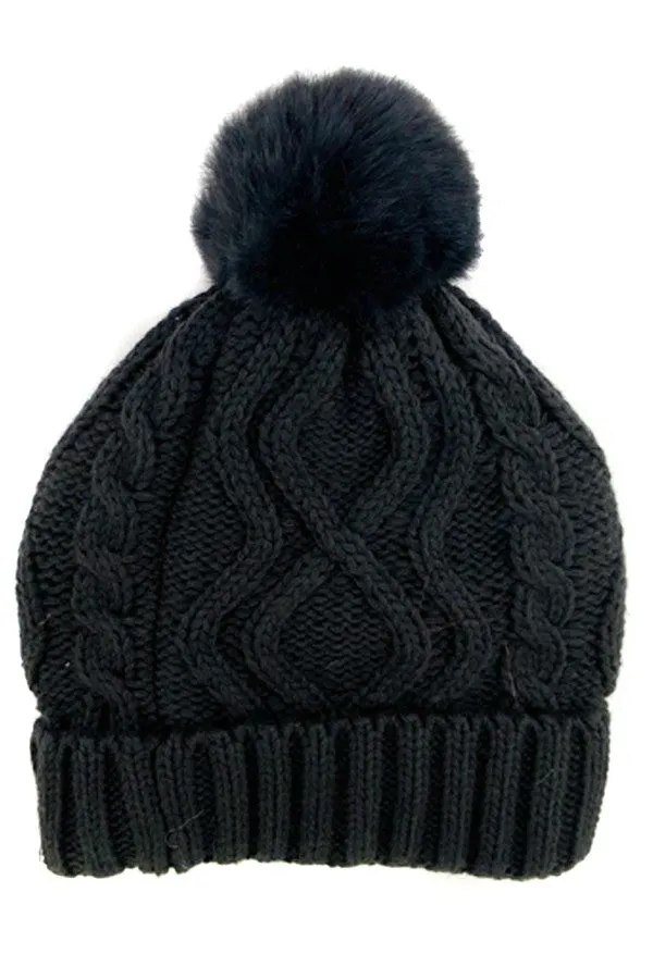 Knitted Pom Beanie