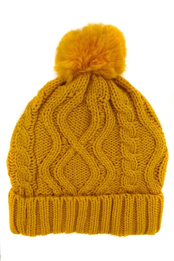 Knitted Pom Beanie