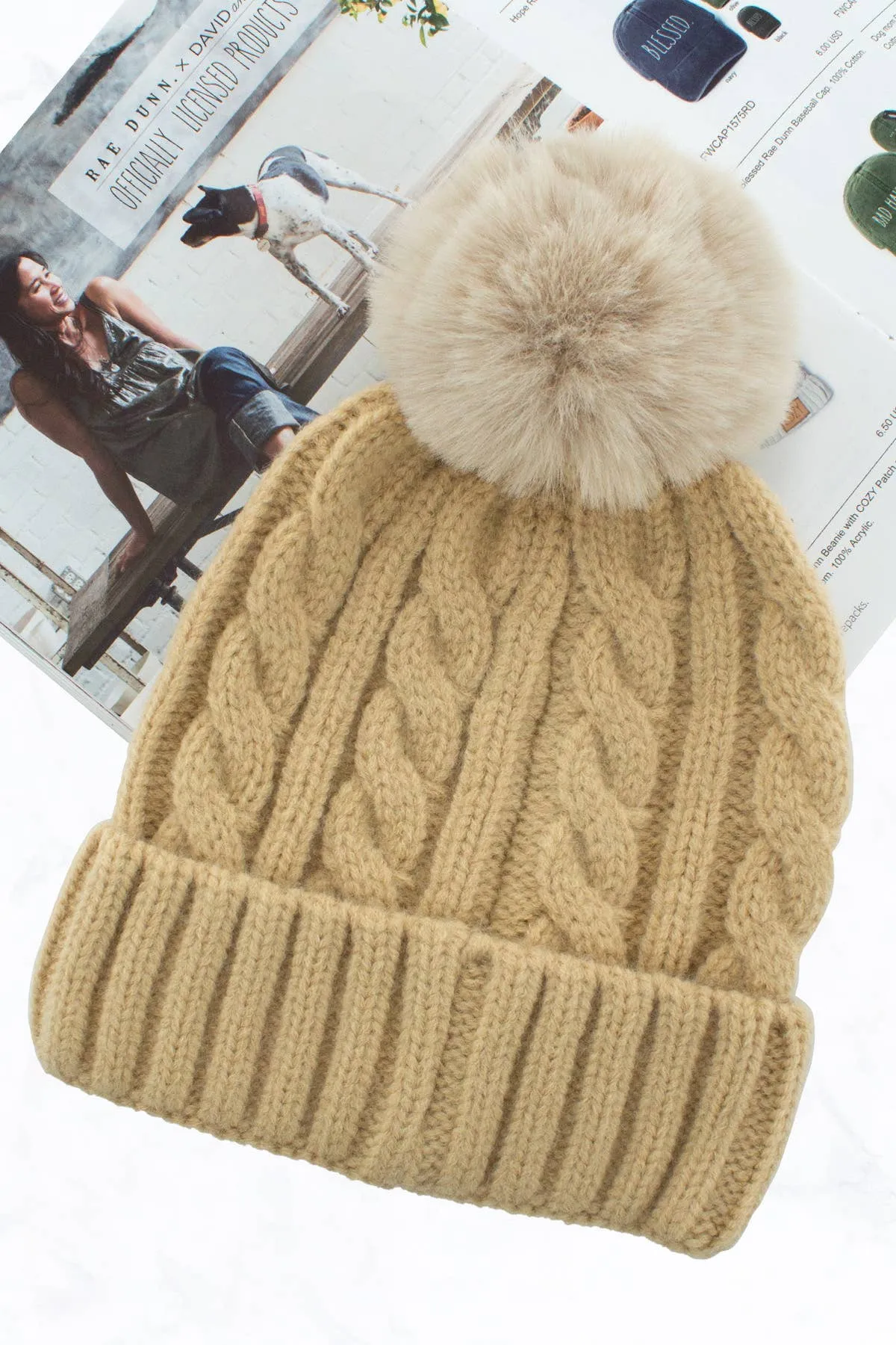 Knitted Pom Beanie