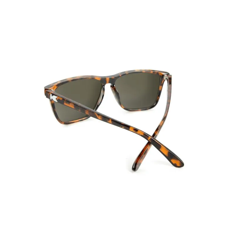 Knockaround Fast Lanes Sunglasses - Glossy Tortoise Shell / Amber