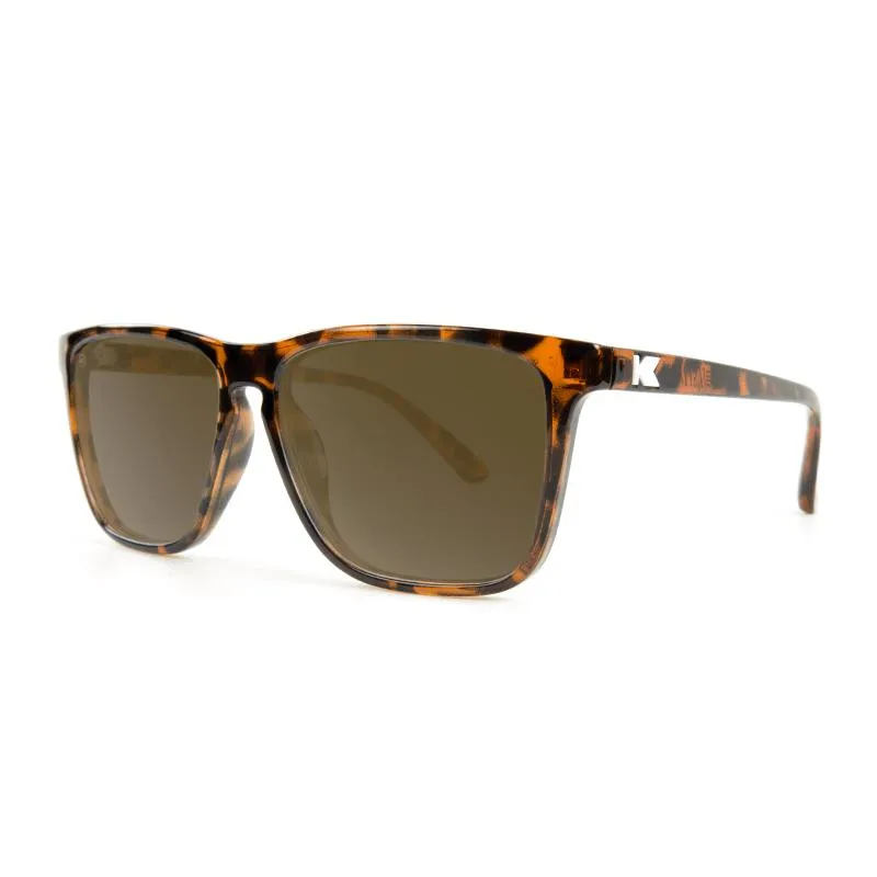 Knockaround Fast Lanes Sunglasses - Glossy Tortoise Shell / Amber