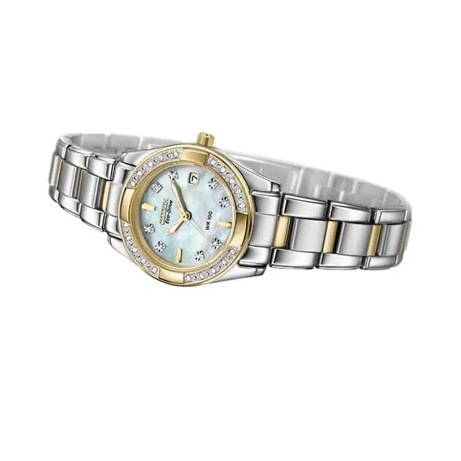 Ladies Bracelet Dress Stainless Steel Watch EW1824-57D
