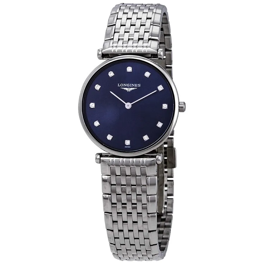 Longines La Grande Classique Sunray Blue Diamond Dial Ladies Watch L4.512.4.97.6
