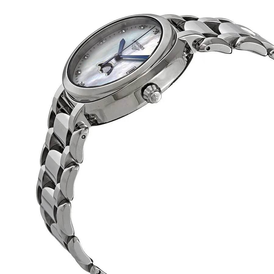 Longines PrimaLuna Moonphase Mother of Pearl Diamond Dial Ladies Watch L8.116.4.87.6