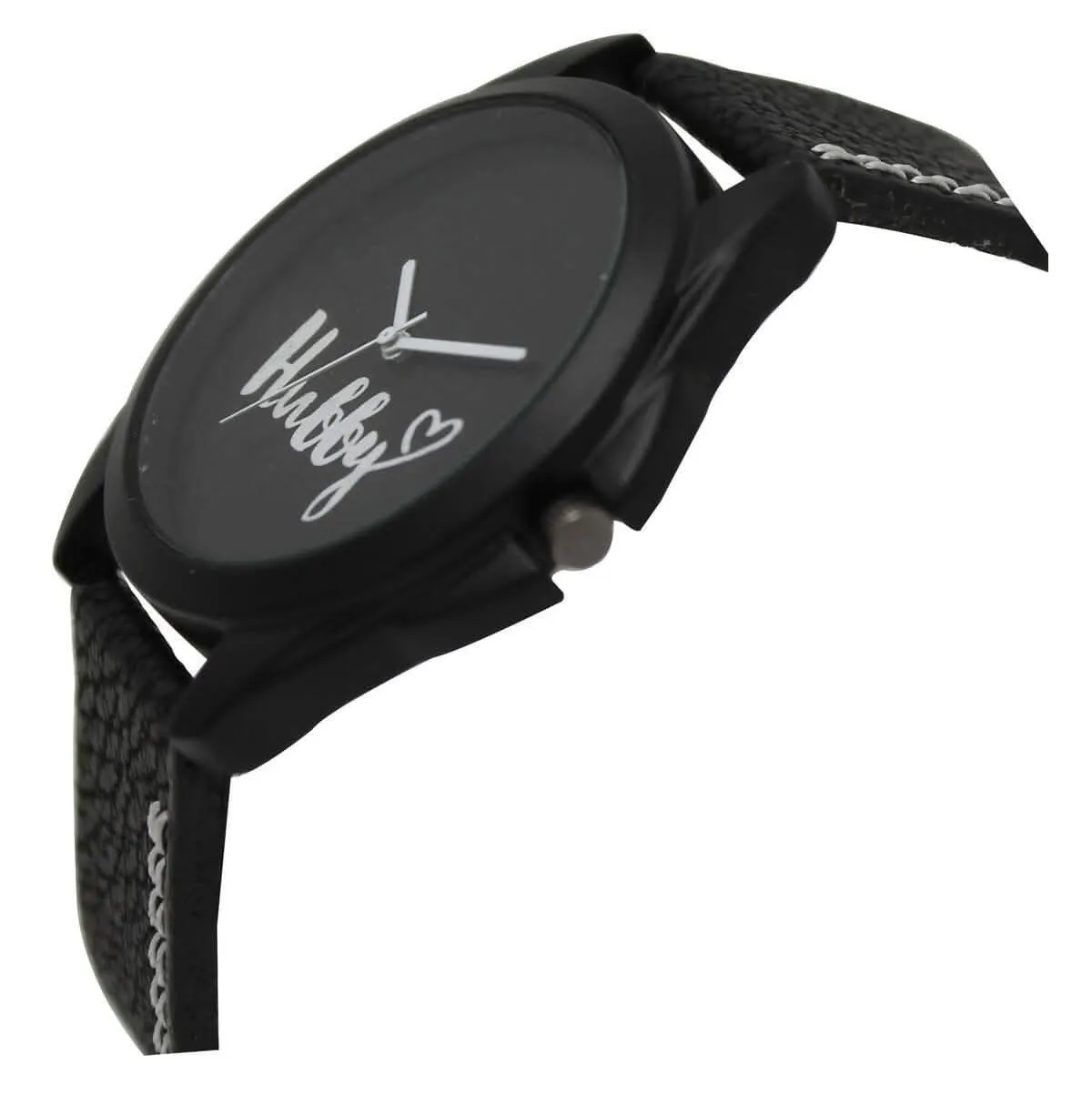 LOREM Black Hubby Analog Watch For Men LR31