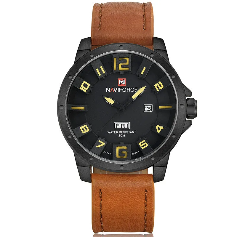 Luxury Brand Men Sports Watches Men's Quartz Date Clock Fashion Casual Leather Strap Army Military Wrist Watch Male Relogio