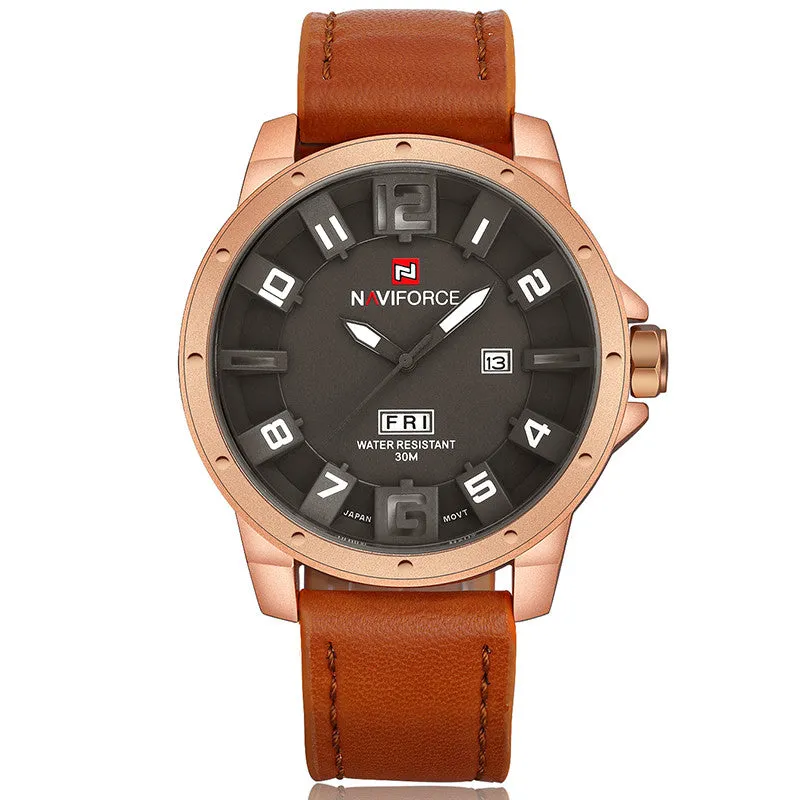 Luxury Brand Men Sports Watches Men's Quartz Date Clock Fashion Casual Leather Strap Army Military Wrist Watch Male Relogio