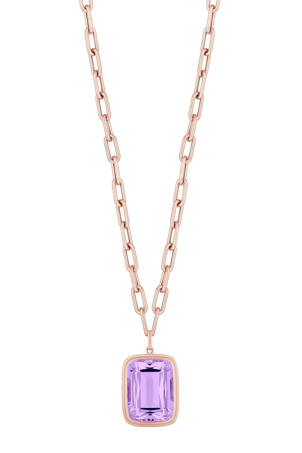 Manhattan Amethyst Pendant Necklace