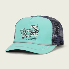 Marsh Wear Gone Fishing Trucker- Seafoam
