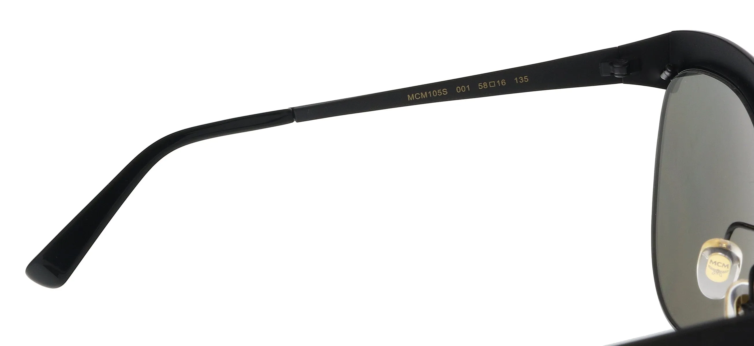 MCM MCM105S 001 Shiny Black    Tea Cup Sunglasses