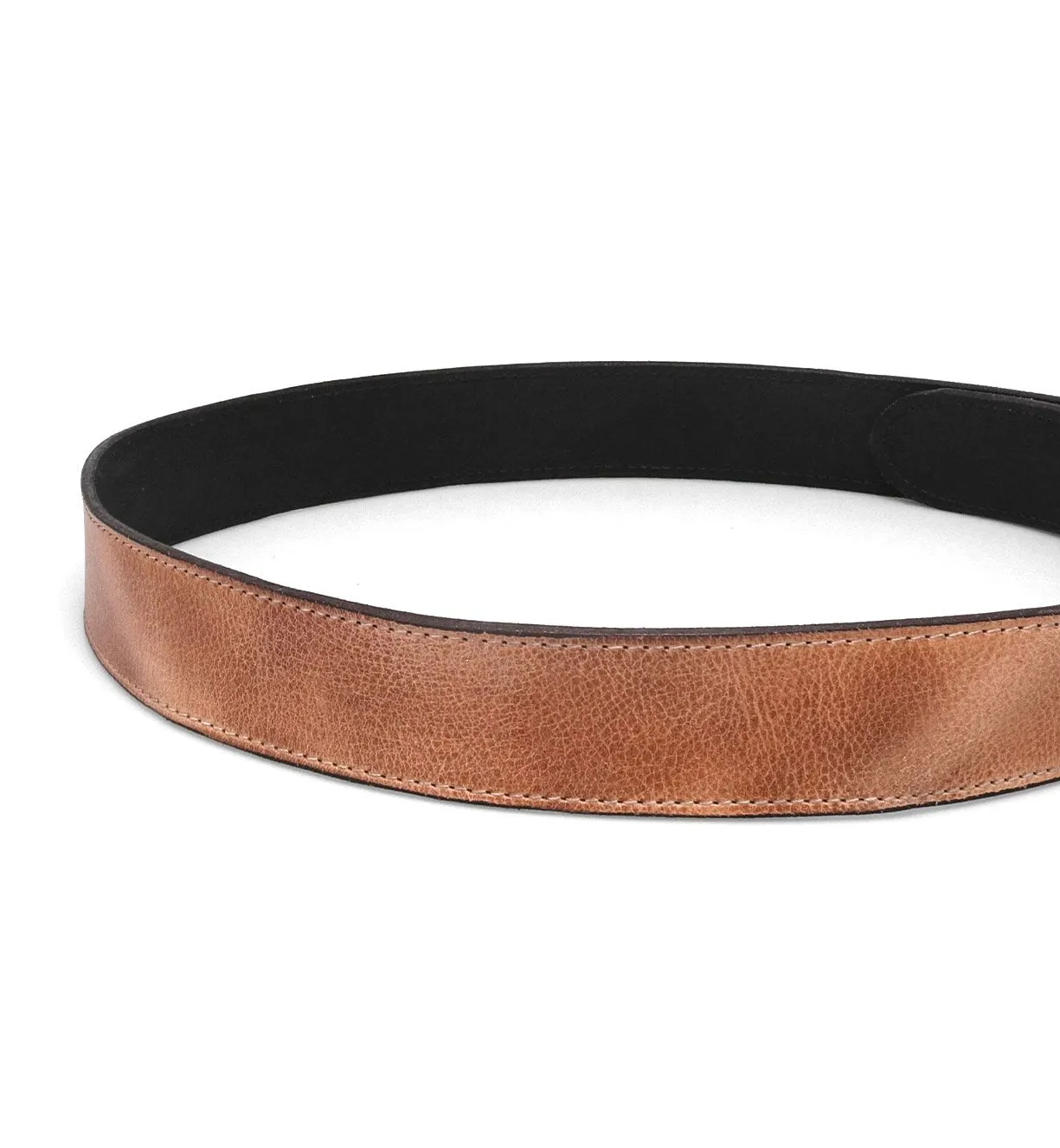 Meander Leather Belt, Tan Rustic
