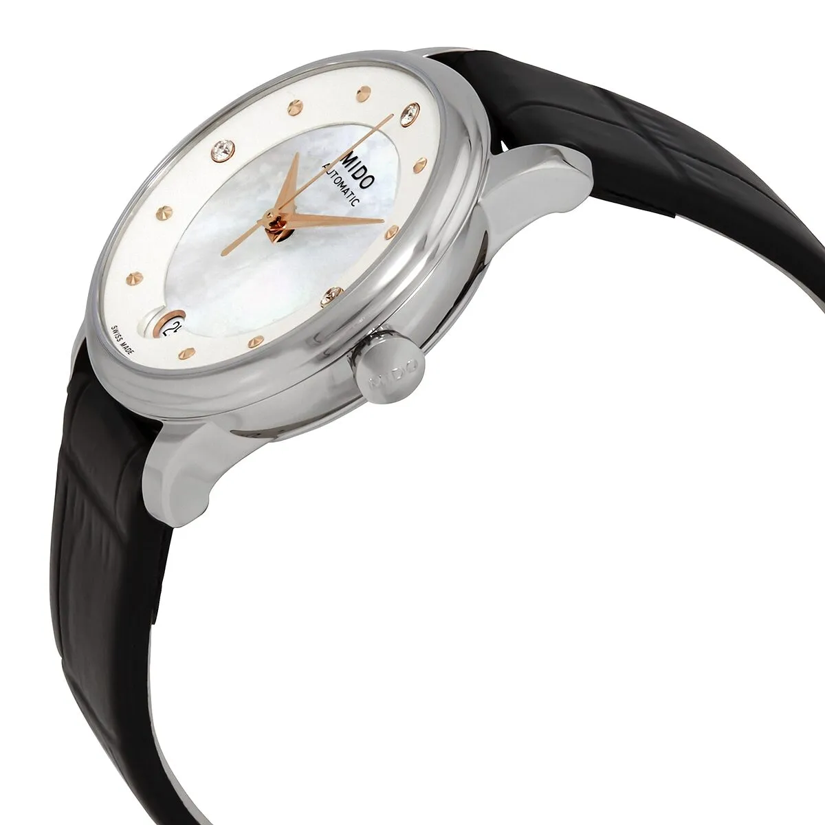 Mido Baroncelli Lady Day & Night Automatic Diamond Watch M039.207.16.106.00