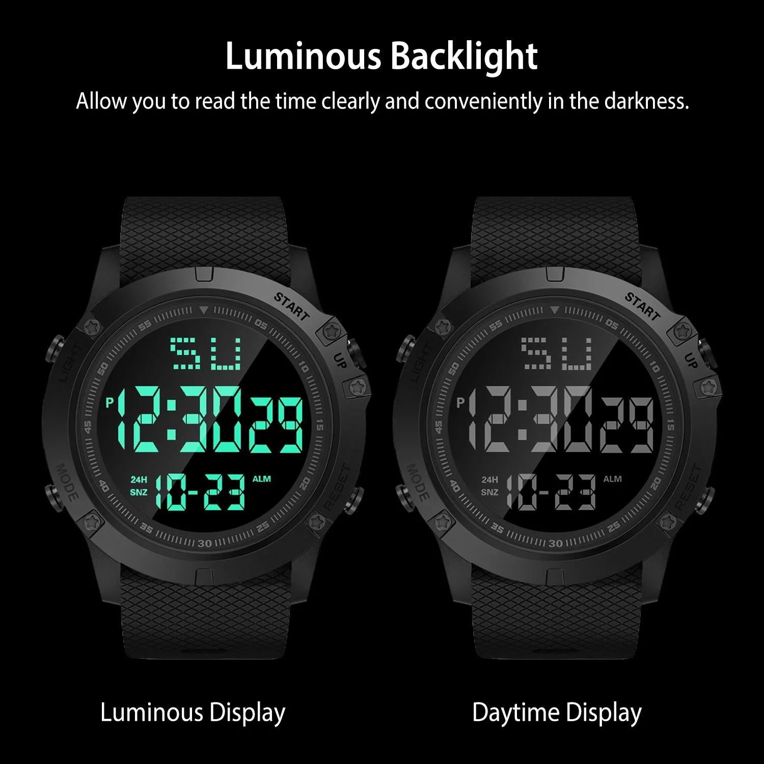 Military Wrist Watch with LED Backlight