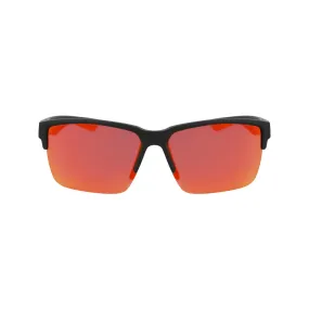 Modern Semi-Rim Square Sunglasses - Black