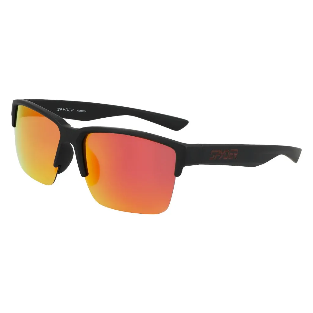 Modern Semi-Rim Square Sunglasses - Black
