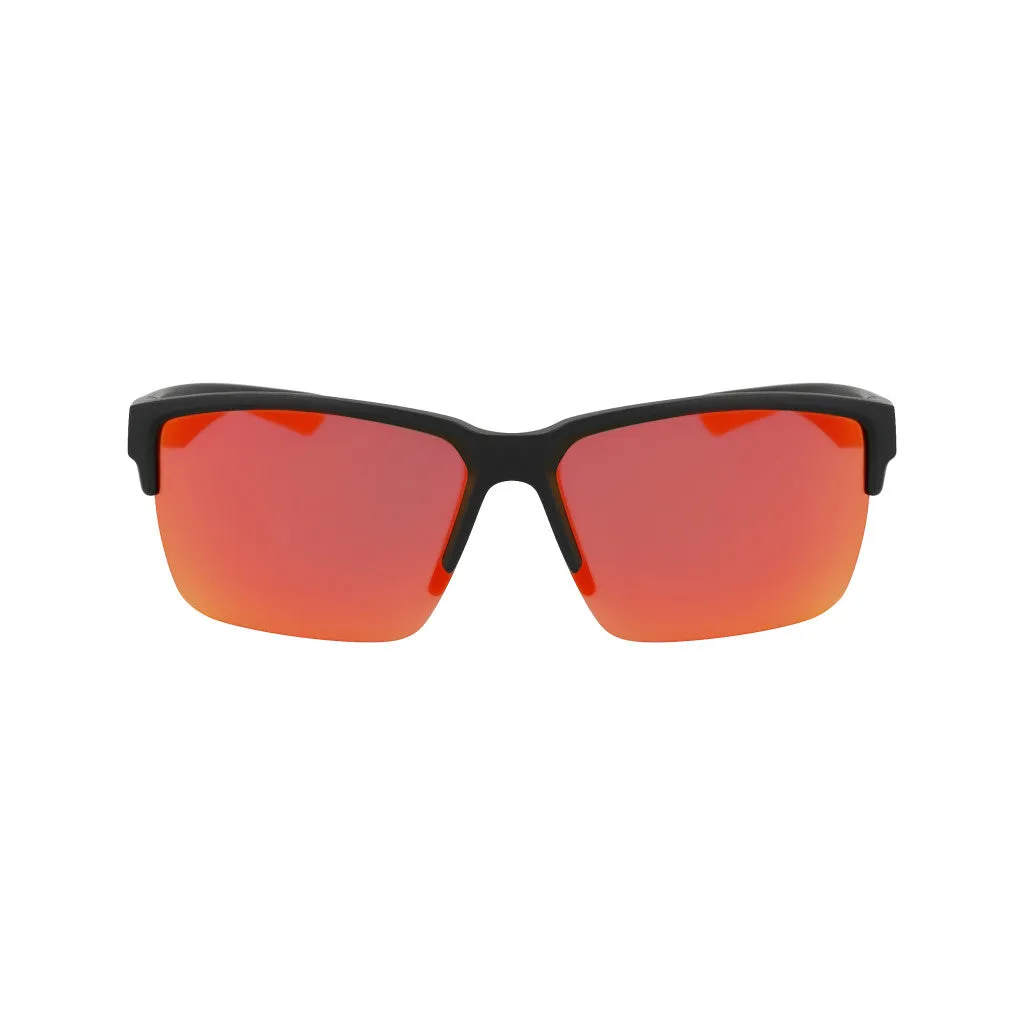 Modern Semi-Rim Square Sunglasses - Black