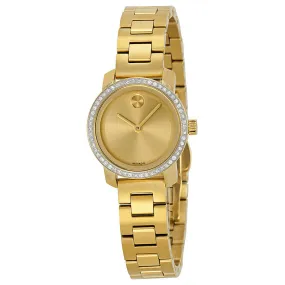 Movado Bold Champagne Dial Gold-tone Ladies Watch 3600215
