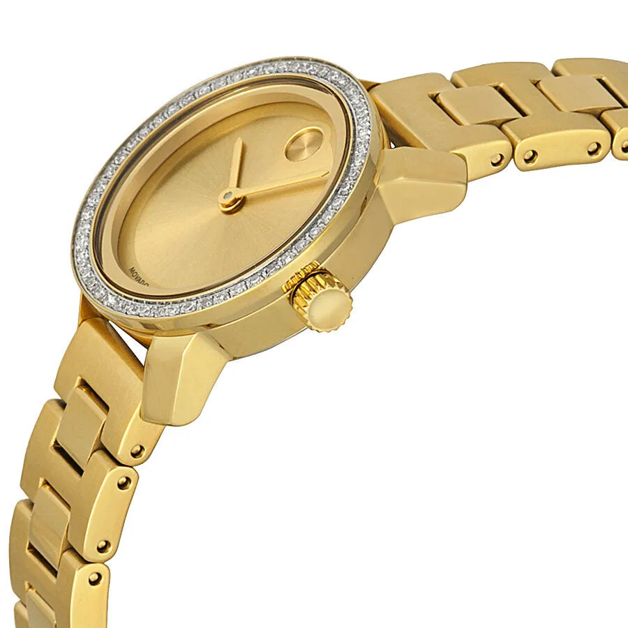 Movado Bold Champagne Dial Gold-tone Ladies Watch 3600215