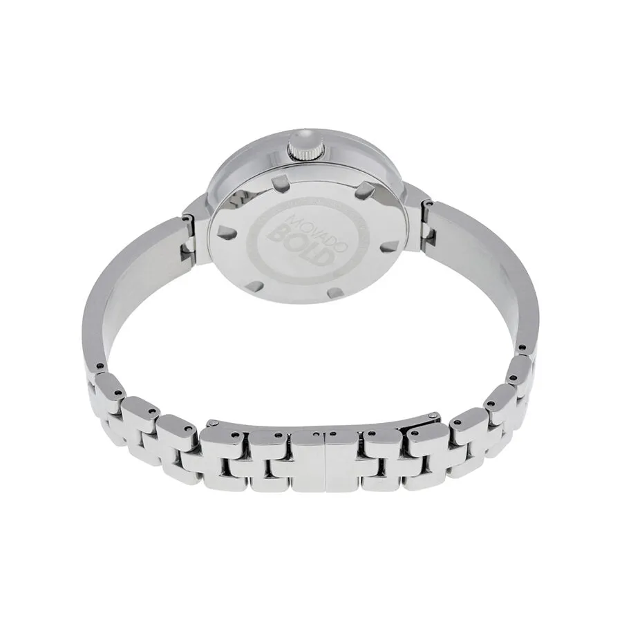 Movado Bold Silver Dial Stainless Steel Ladies Watch 3600281