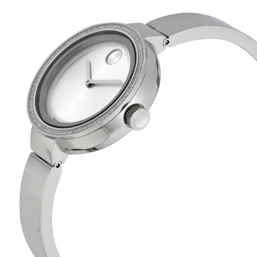 Movado Bold Silver Dial Stainless Steel Ladies Watch 3600281