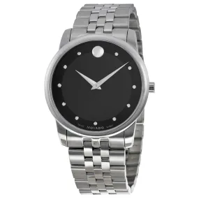 Movado Museum Classic Black Dial Stainless Steel Men's Watch 0606878