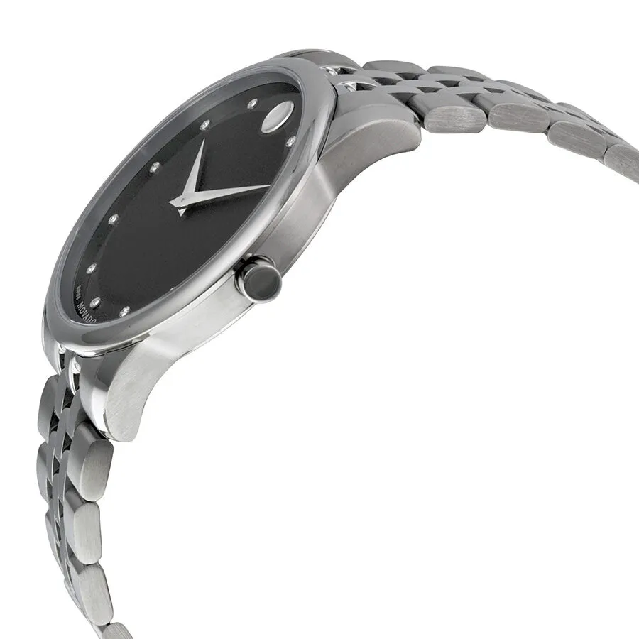Movado Museum Classic Black Dial Stainless Steel Men's Watch 0606878