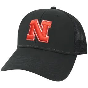 Nebraska Cornhuskers Black Lo-Pro Snapback Adjustable Trucker Hat