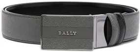 NEW Bally Oliver Men's 6232311 Grey Leather 110cm Belt MSRP $395