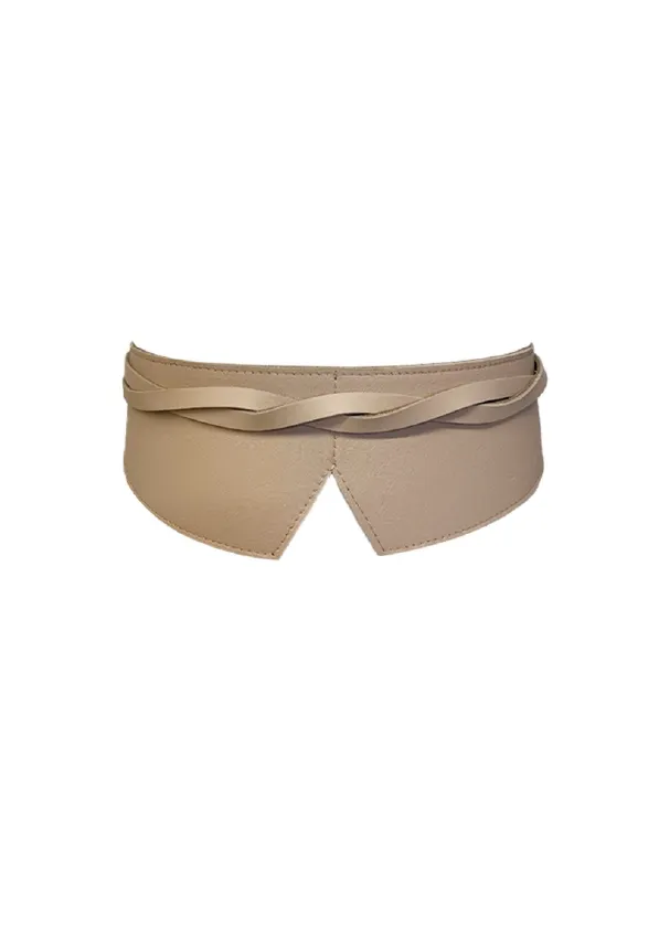 Olivia Belt - Taupe/Taupe Croco (Reversible)